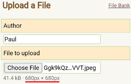 File Bank dimensions — Mobile